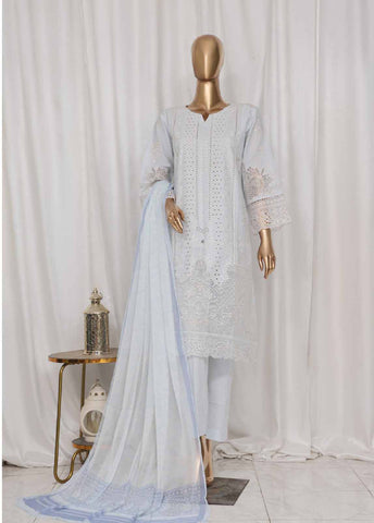 Bin Saeed Fabric - LF-142B- 3 Piece Luxury Embroidered Stitched Suit