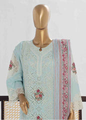 LF-142 F- 3 Piece Luxury Embroidered Stitched Suit
