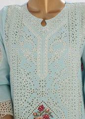 LF-142 F- 3 Piece Luxury Embroidered Stitched Suit