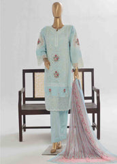 LF-142 F- 3 Piece Luxury Embroidered Stitched Suit