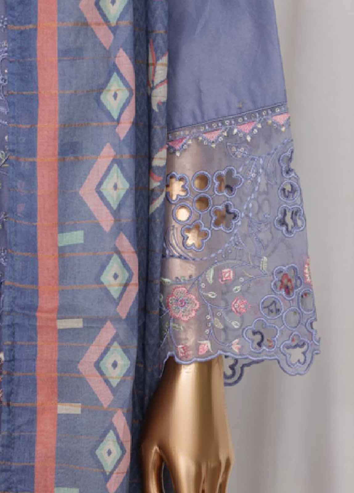 Bin Saeed Fabric - LF-143C- 3 Piece Luxury Embroidered Stitched Suit