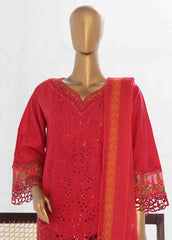 LF-144 F- 3 Piece Luxury Embroidered Stitched Suit