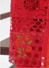 LF-144 F- 3 Piece Luxury Embroidered Stitched Suit