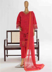 LF-144 F- 3 Piece Luxury Embroidered Stitched Suit