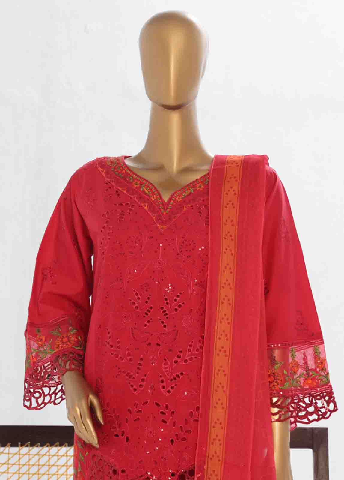 Bin Saeed Fabric - LF-144 F- 3 Piece Luxury Embroidered Stitched Suit
