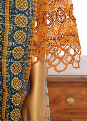 Bin Saeed Fabric - LF-145B- 3 Piece Luxury Embroidered Stitched Suit