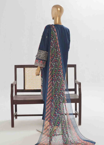 LF-146 F- 3 Piece Luxury Embroidered Stitched Suit