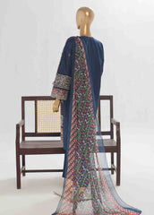 LF-146 F- 3 Piece Luxury Embroidered Stitched Suit