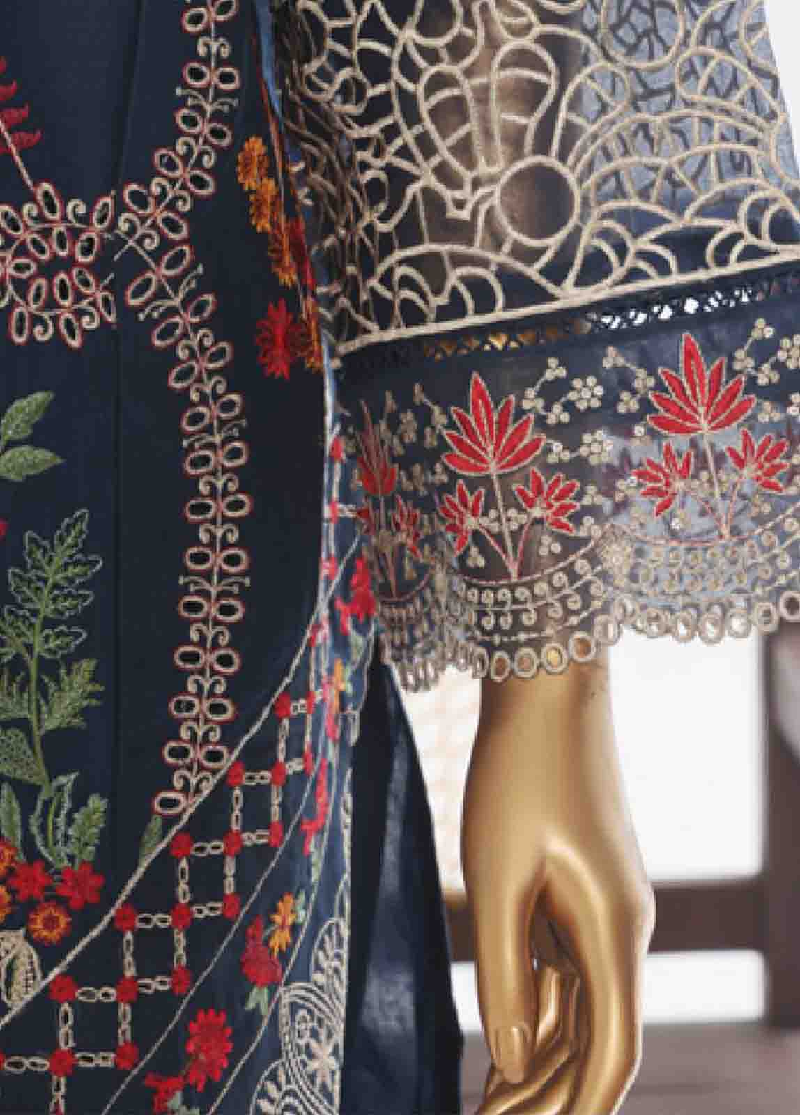 Bin Saeed Fabric - LF-146 F- 3 Piece Luxury Embroidered Stitched Suit