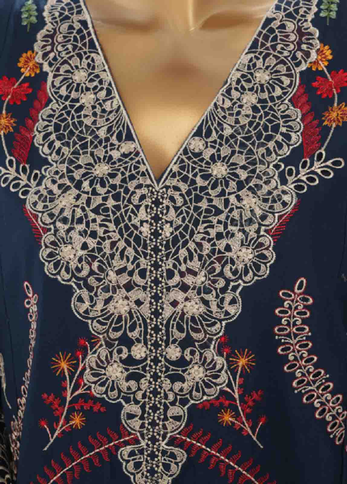 Bin Saeed Fabric - LF-146 F- 3 Piece Luxury Embroidered Stitched Suit