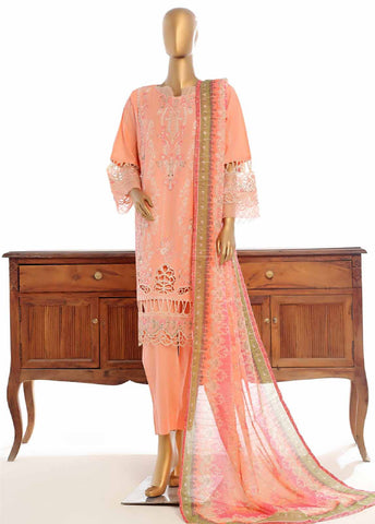 LF-148B- 3 Piece Luxury Embroidered Stitched Suit