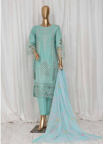 Bin Saeed Fabric - LF-149C- 3 Piece Luxury Embroidered Stitched Suit
