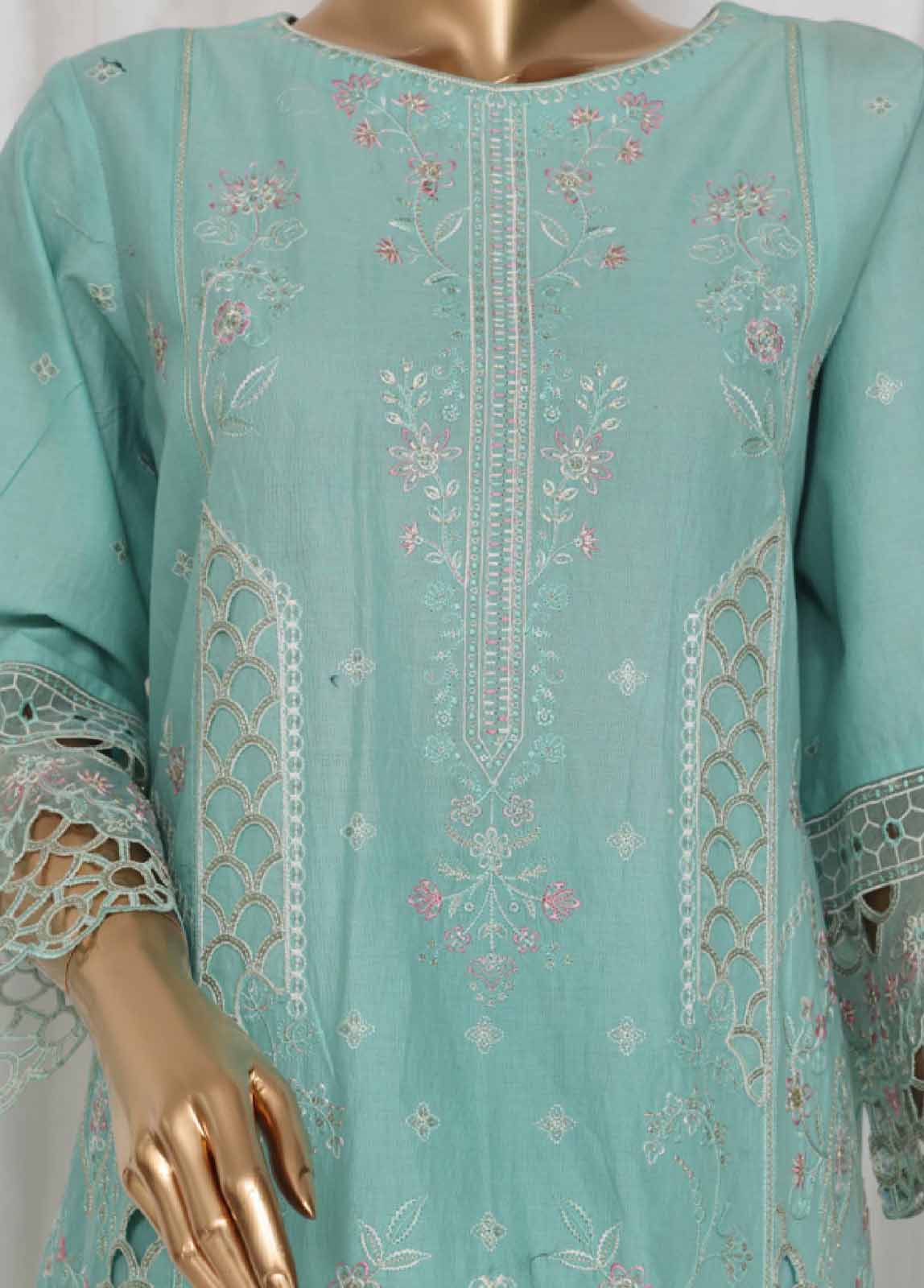 Bin Saeed Fabric - LF-149C- 3 Piece Luxury Embroidered Stitched Suit