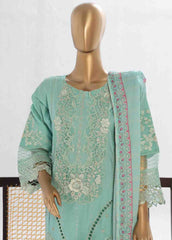 LF-149 F- 3 Piece Luxury Embroidered Stitched Suit