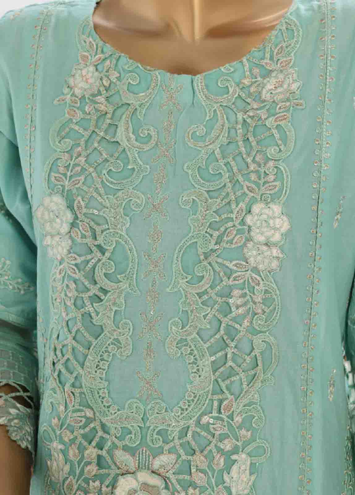 Bin Saeed Fabric - LF-149 F- 3 Piece Luxury Embroidered Stitched Suit