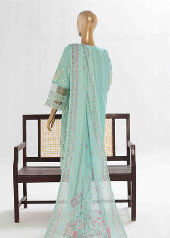 Bin Saeed Fabric - LF-149 F- 3 Piece Luxury Embroidered Stitched Suit
