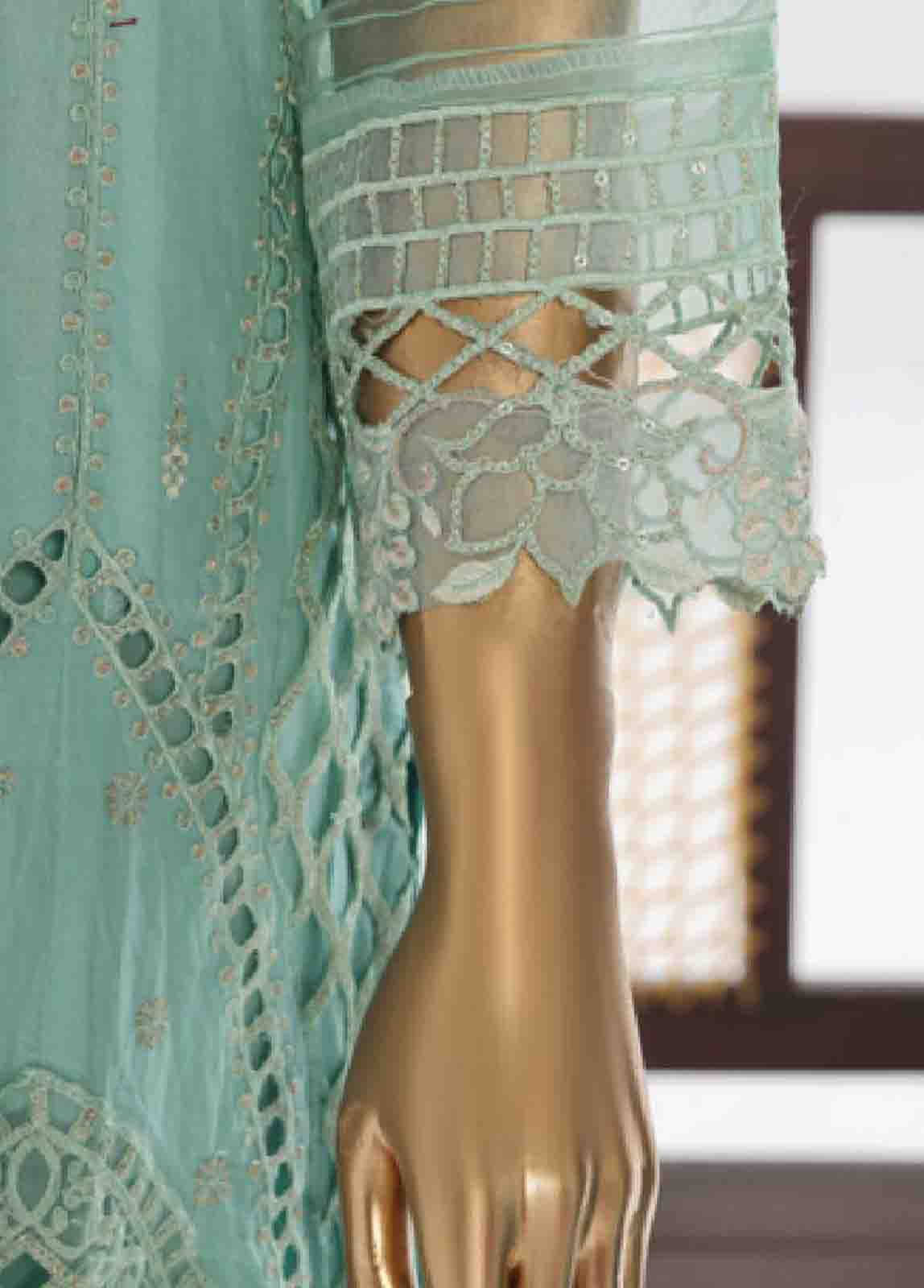 Bin Saeed Fabric - LF-149 F- 3 Piece Luxury Embroidered Stitched Suit