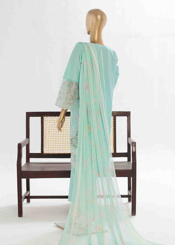 Bin Saeed Fabric - LF-149 R- 3 Piece Luxury Embroidered Stitched Suit