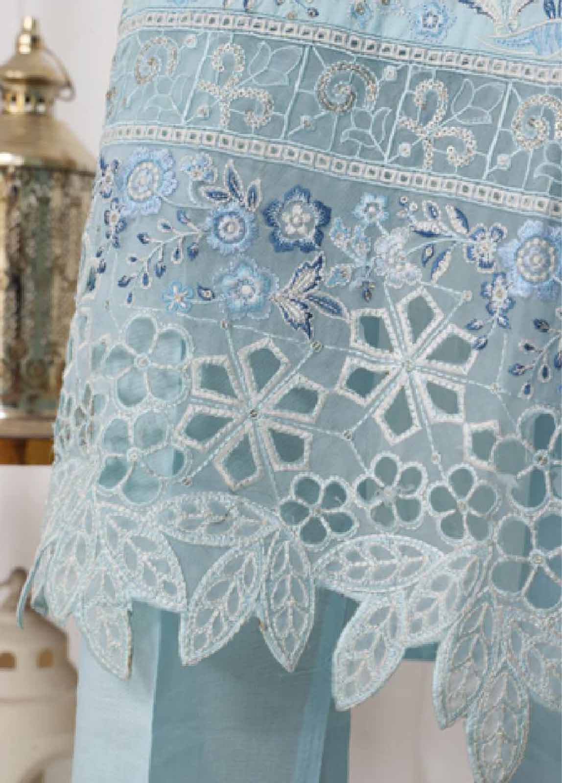 Bin Saeed Fabric - LF-150C- 3 Piece Luxury Embroidered Stitched Suit