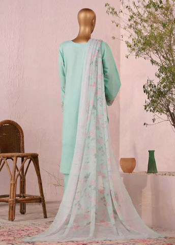 LF-2532-EMB- 3 Piece Luxury Embroidered Stitched Suit