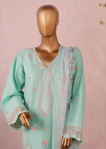 LF-2532-EMB- 3 Piece Luxury Embroidered Stitched Suit