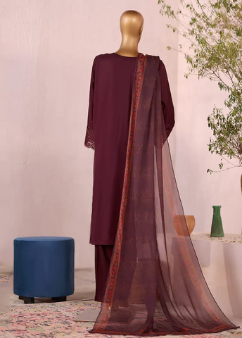 LF-2533-EMB- 3 Piece Luxury Embroidered Stitched Suit