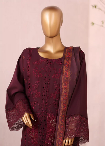 LF-2533-EMB- 3 Piece Luxury Embroidered Stitched Suit