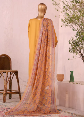 LF-2534-EMB- 3 Piece Luxury Embroidered Stitched Suit