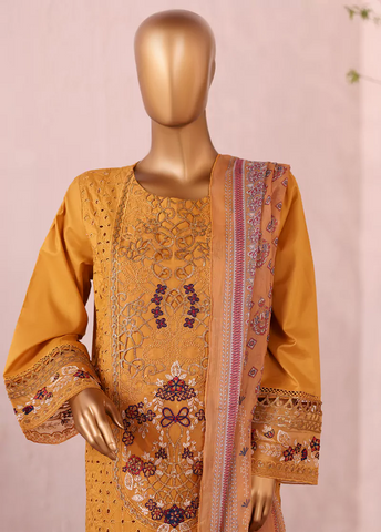 LF-2534-EMB- 3 Piece Luxury Embroidered Stitched Suit