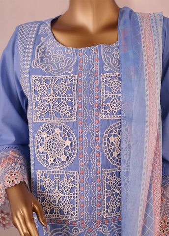 LF-2571-EMB- 3 Piece Luxury Embroidered Stitched Suit