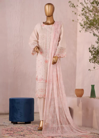 LF-2582-EMB- 3 Piece Luxury Embroidered Stitched Suit