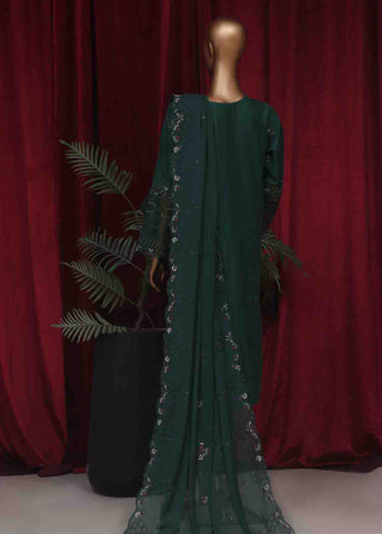 Bin Saeed Fabric - LF-36- 3 Piece Luxury Embroidered Stitched Suit