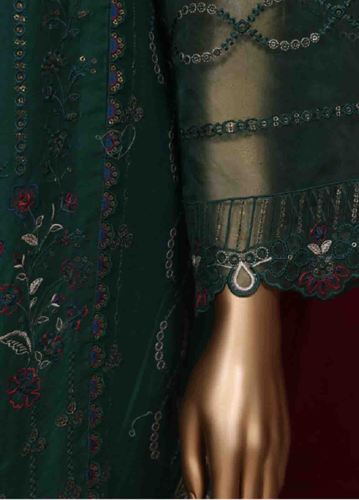 Bin Saeed Fabric - LF-36- 3 Piece Luxury Embroidered Stitched Suit