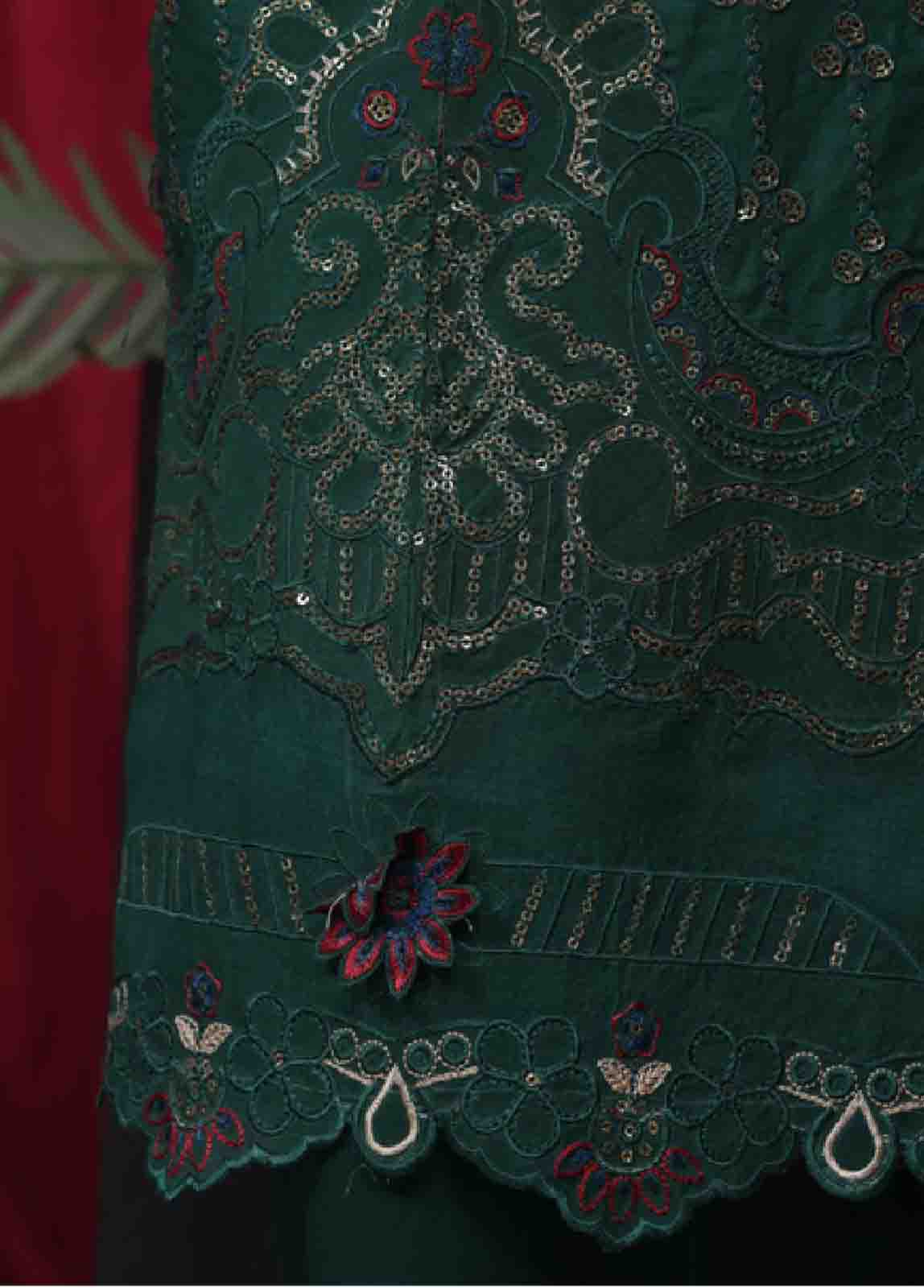 Bin Saeed Fabric - LF-36- 3 Piece Luxury Embroidered Stitched Suit