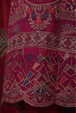 LF-D-39 C- 3 Piece Luxury Embroidered Stitched Suit