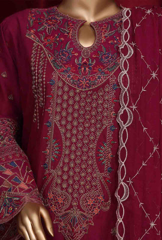 LF-D-39 C- 3 Piece Luxury Embroidered Stitched Suit