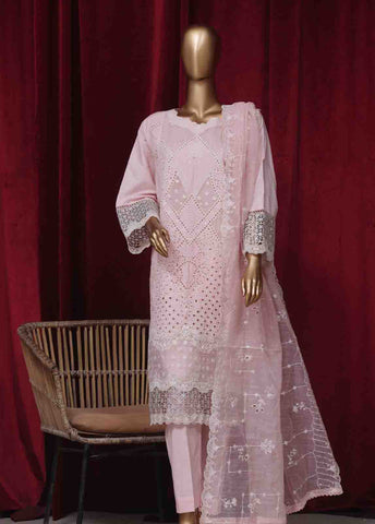 Bin Saeed Fabric - LF-43 D- 3 Piece Luxury Embroidered Stitched Suit