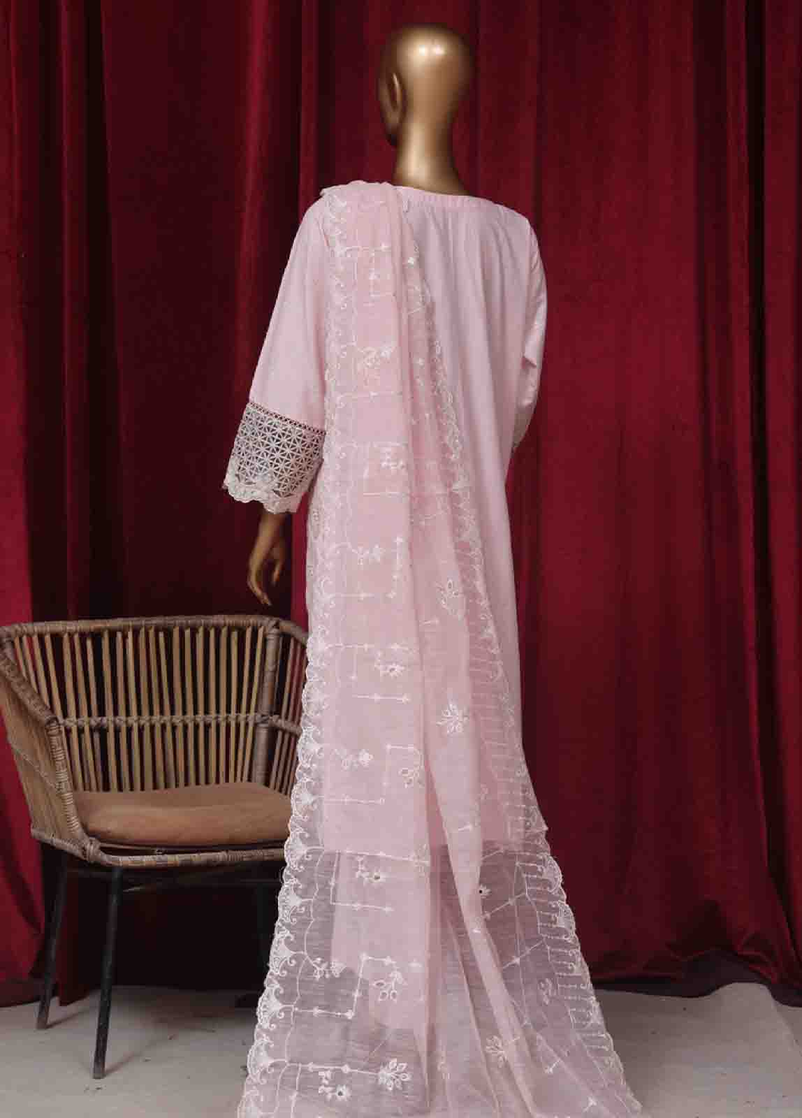 Bin Saeed Fabric - LF-43 D- 3 Piece Luxury Embroidered Stitched Suit