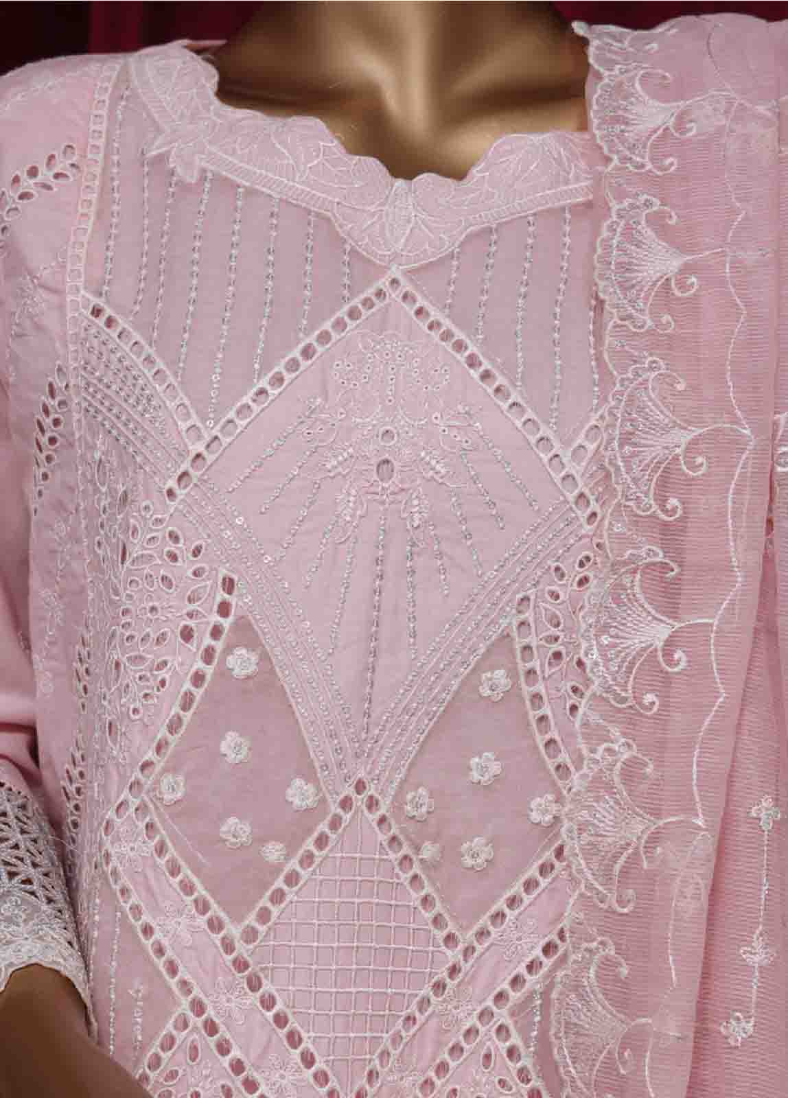 Bin Saeed Fabric - LF-43 D- 3 Piece Luxury Embroidered Stitched Suit