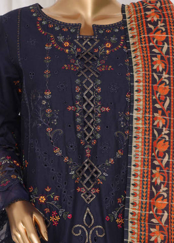 Bin Saeed Fabric - LF-46B- 3 Piece Luxury Embroidered Stitched Suit