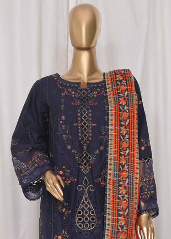 Bin Saeed Fabric - LF-46B- 3 Piece Luxury Embroidered Stitched Suit