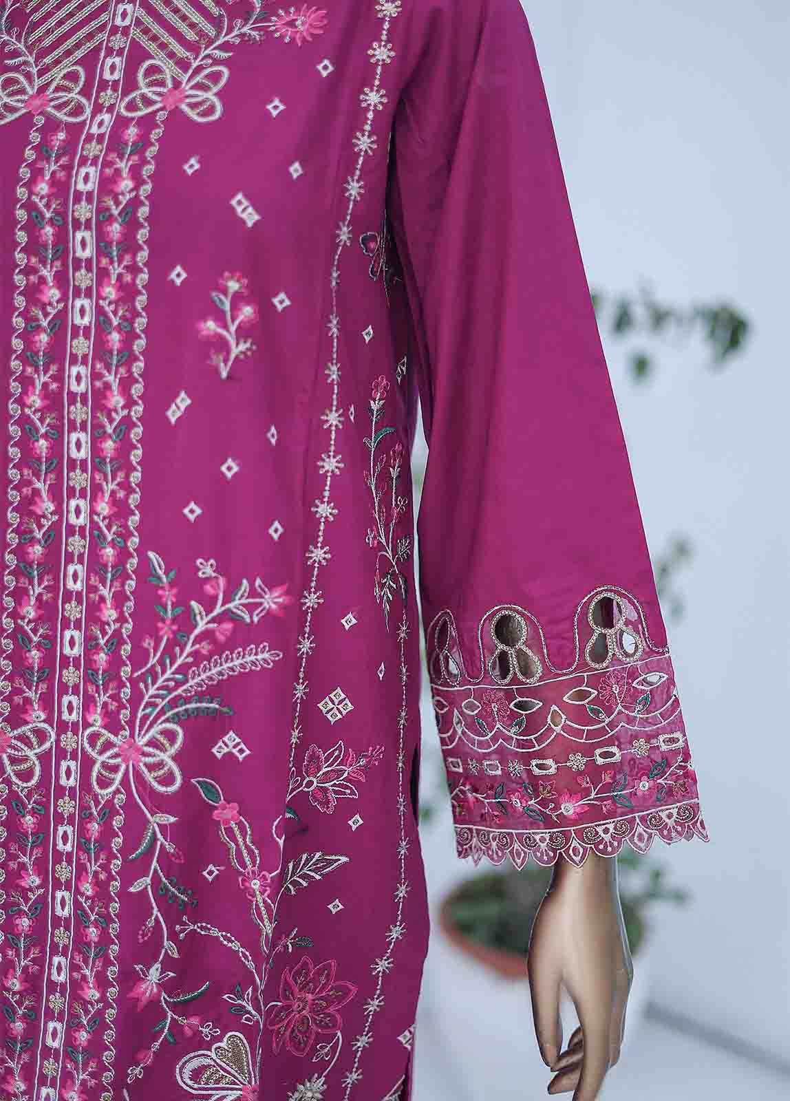 Bin Saeed Fabric - LF-CE-009- 3 Piece Embroidered Stitched Suit