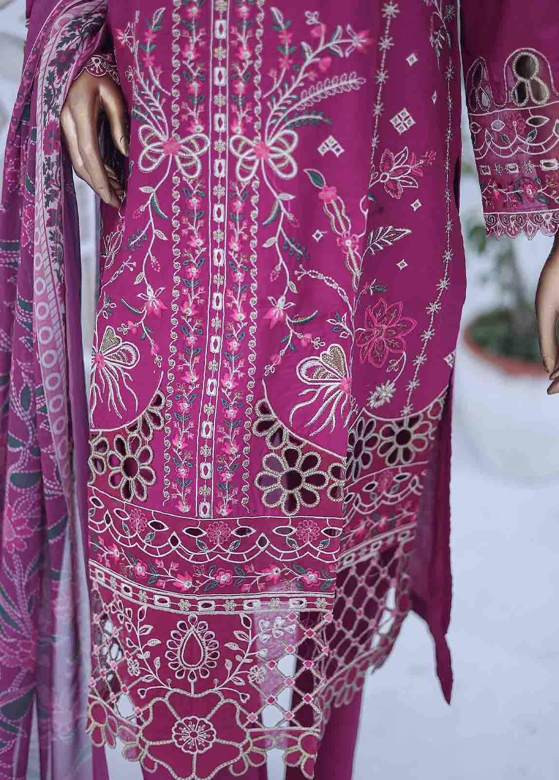 Bin Saeed Fabric - LF-CE-009- 3 Piece Embroidered Stitched Suit