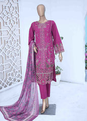 LF-CE-009- 3 Piece Embroidered Stitched Suit