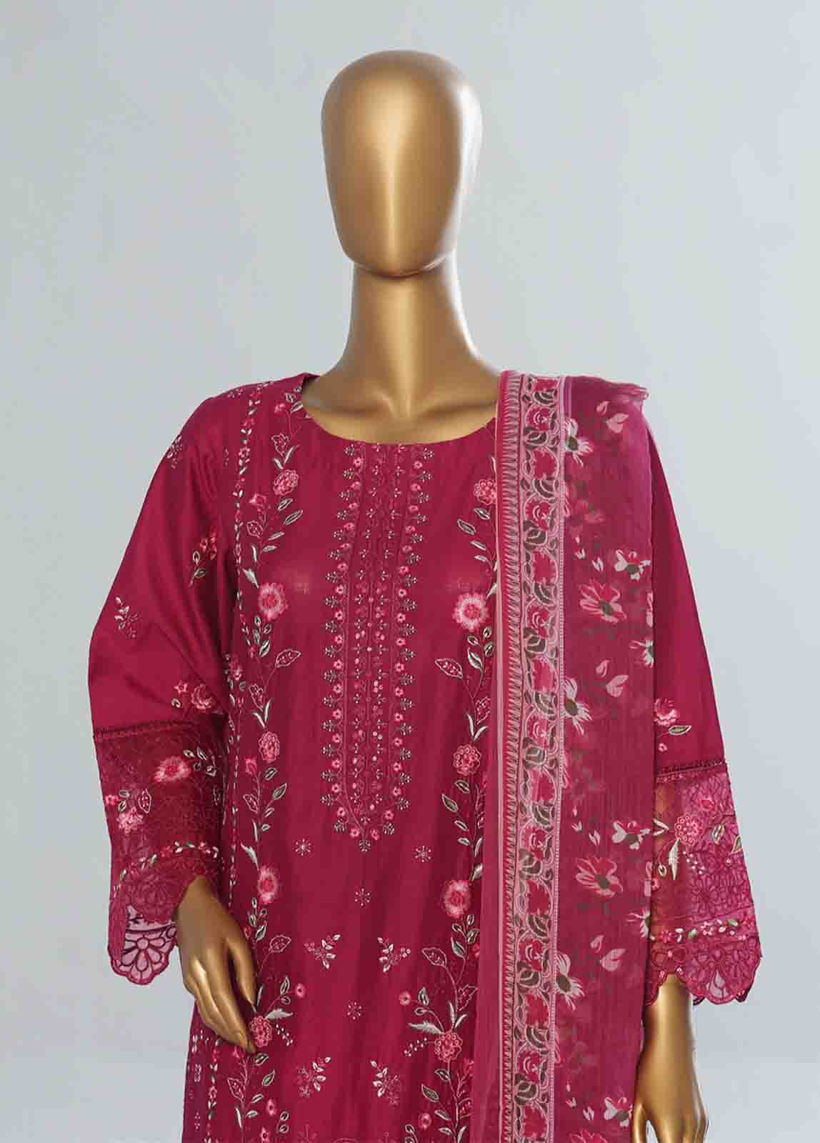 Bin Saeed Fabric - LF-CE-009 B- 3 Piece Embroidered Stitched Suit