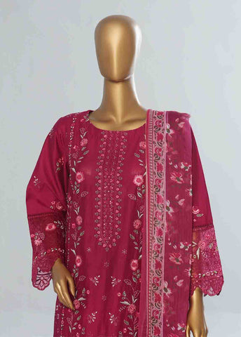 Bin Saeed Fabric - LF-CE-009 B- 3 Piece Embroidered Stitched Suit