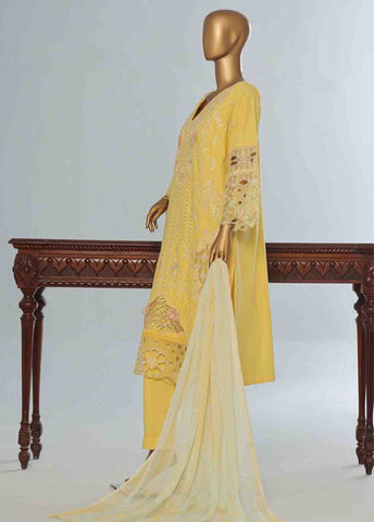 Bin Saeed Fabric - LF-CE-0101 B- 3 Piece Embroidered Stitched Suit