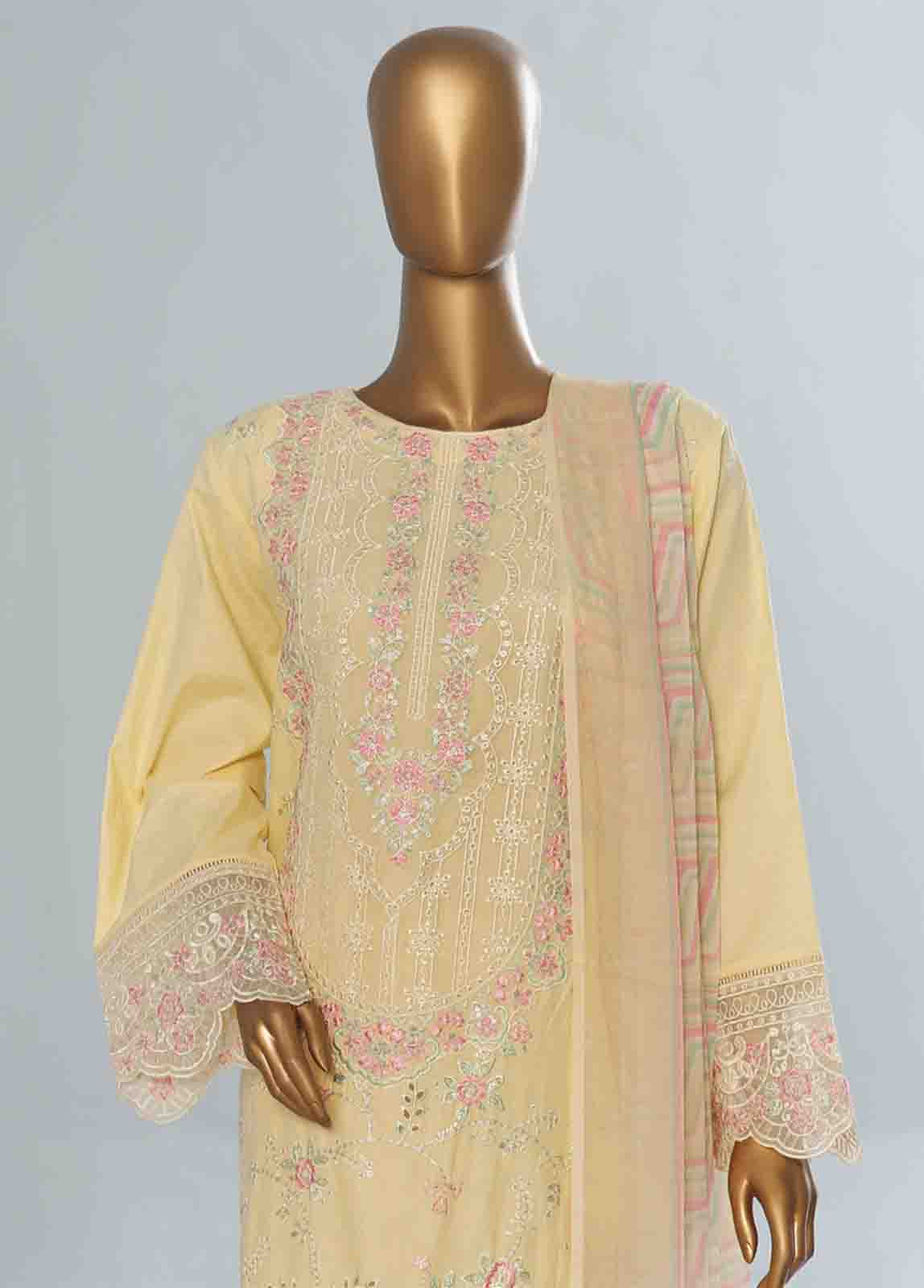 Bin Saeed Fabric - LF-CE-0103- 3 Piece Embroidered Stitched Suit