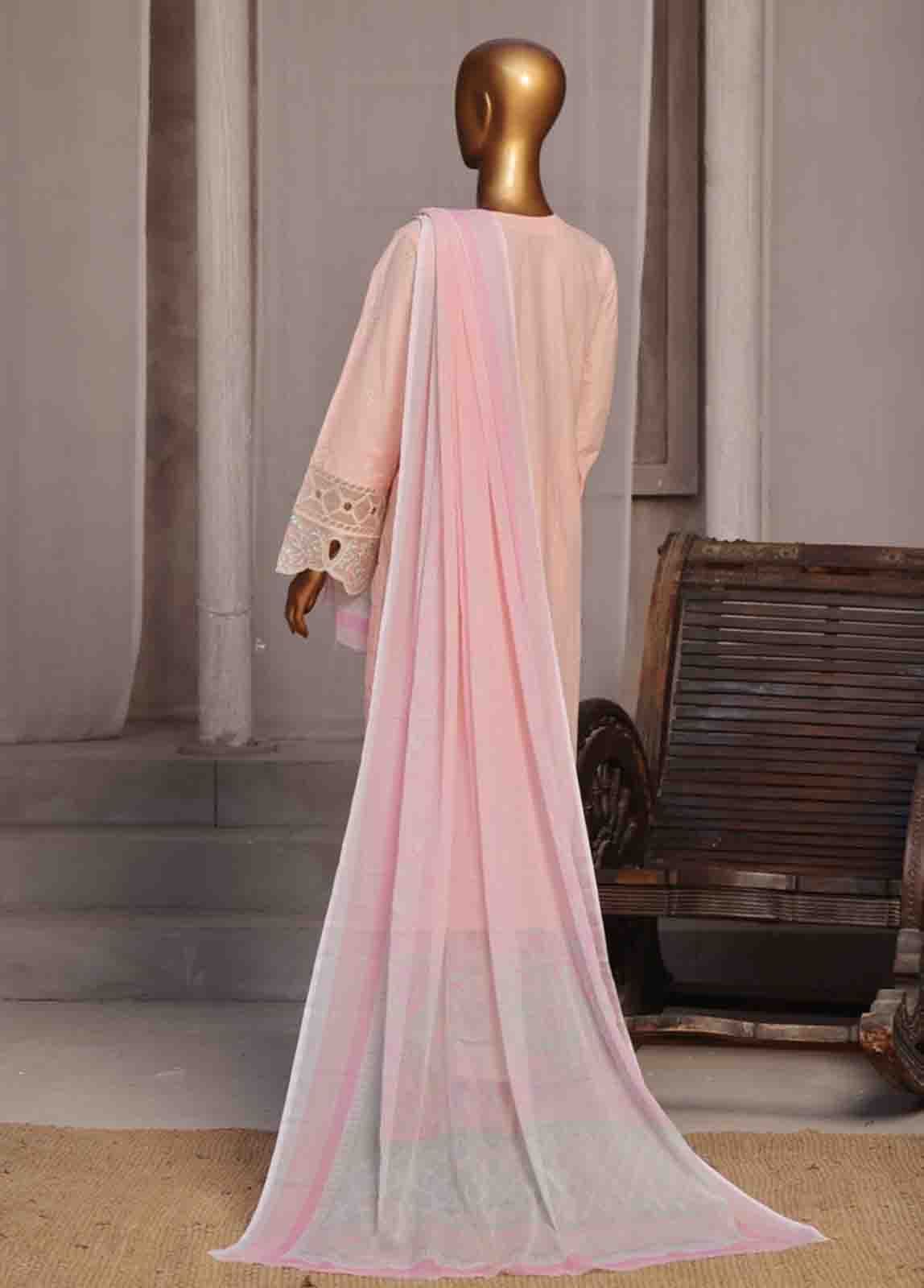 Bin Saeed Fabric - LF-CE-0106- 3 Piece Embroidered Stitched Suit