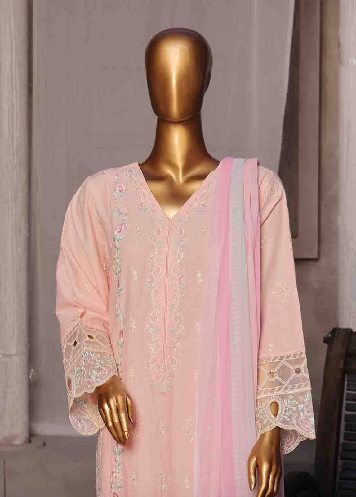 Bin Saeed Fabric - LF-CE-0106- 3 Piece Embroidered Stitched Suit